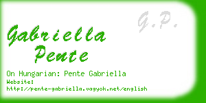 gabriella pente business card